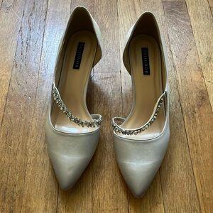 Erijunor Silver Gemstone Accent Heels